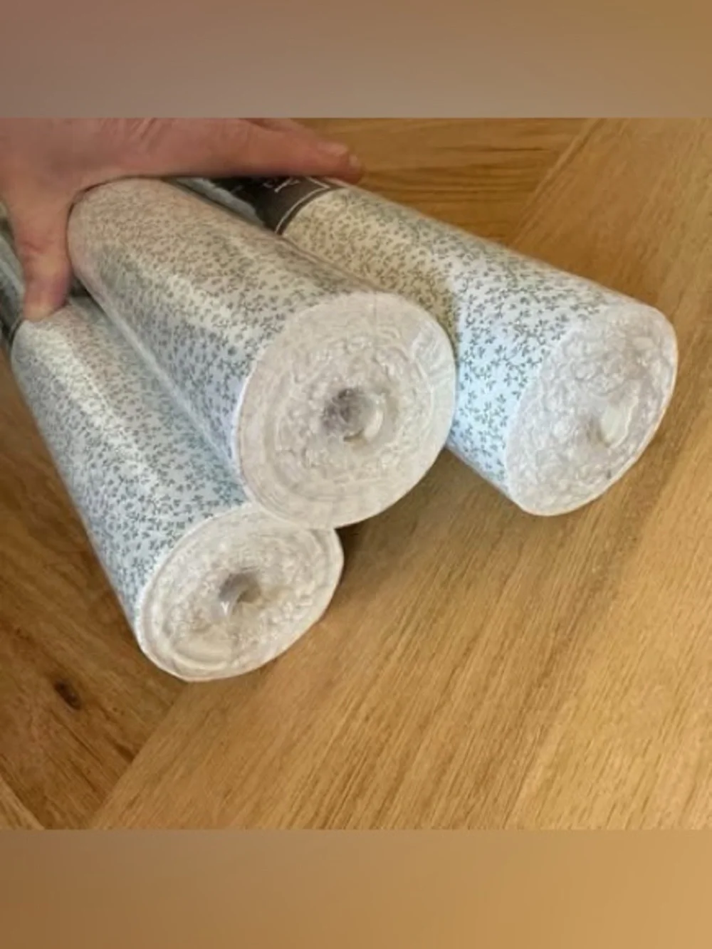 3 Rolls Laura Ashley Traditions Imperial Wallpaper Vintage USA Green White New